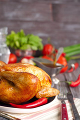 Roasted chicken