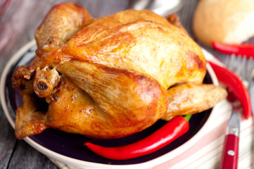 Roasted chicken