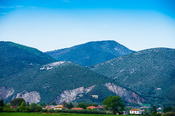 Campi prati colline, Paesaggio di campagna Toscana, agricoltura