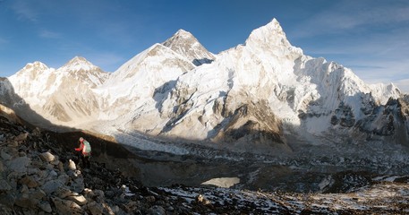 Evening view of Mount Everest from Kala Patthar