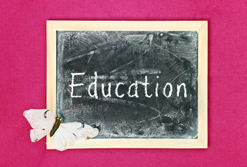 greeting card background education - blackboard