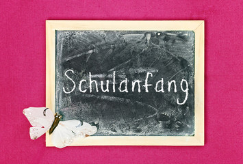 greeting card background - blackboard - beginning of school