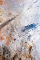 abstract color Backgrounds, painting colage with spots, rust 