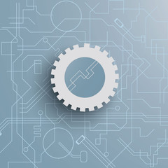 The chip with the contacts and the network concept