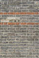 Old Brickwall vertical view