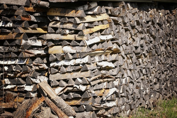 wood logs cut