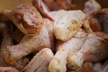 barbecue cooking on the grill