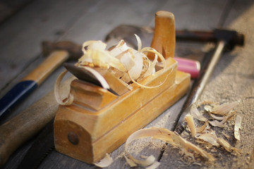 planer carpentry tool sawdust