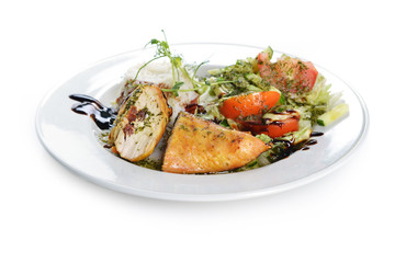 roasted chicken and  rice