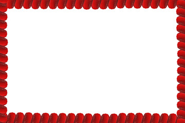 Obraz premium рамка из красных тюльпанов