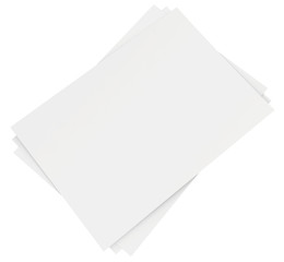 Stack of blank white sheets