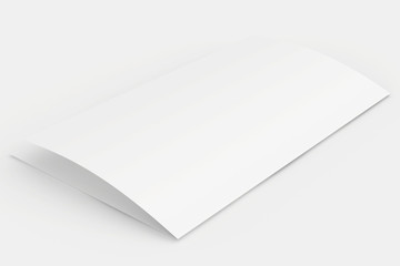 The folded blank sheet of paper