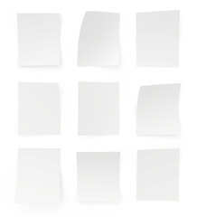 Set blank sheets of paper