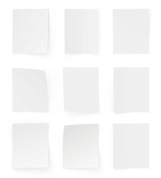 collection of various white note papers