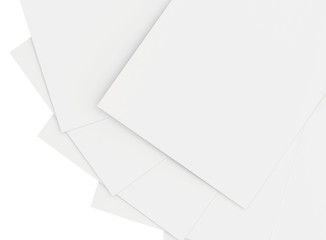 Stack of plain white paper