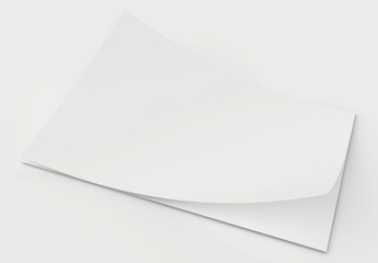 Stack of blank white sheets