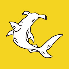 Hammerhead shark doodle