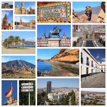 Spain - travel collage