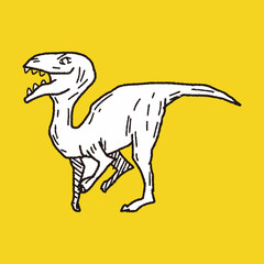 Obraz na płótnie Canvas dinosaur doodle
