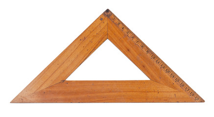 Old wooden triangle