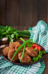 Juicy delicious meat cutlets