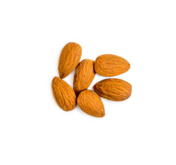 almonds isolated