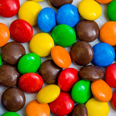 colorful chocolate coated candy