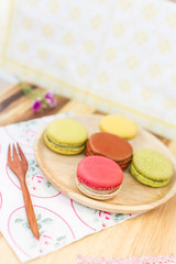 colorful macarons
