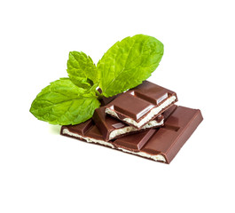 milk chocolate with mint filling 