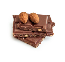 milk chocolate with almonds 