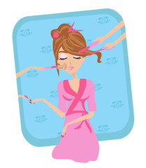 relaxation in beauty salon