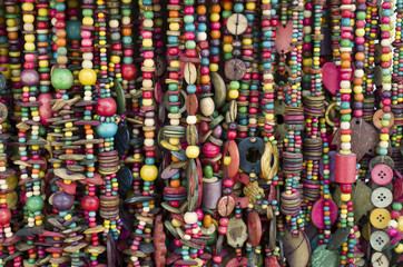 Many new necklaces from coconut shell