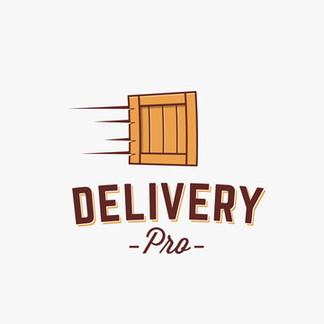 Professional Delivery Abstract Vector Logo Template.