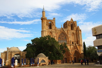 Fototapeta na wymiar Zypern, Famagusta, Lana Mustafa Pascha Moschee,