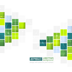 Abstract technological vector background with square pattern