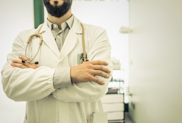 Fototapeta premium doctor close up in the medical studio