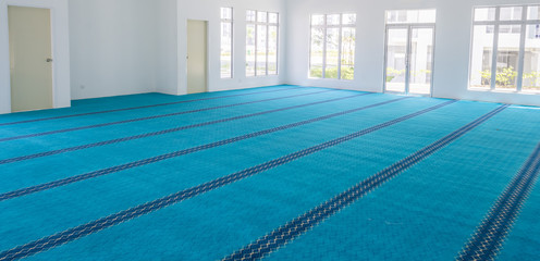 Carpet floor pattern in empty hall. - 83664407