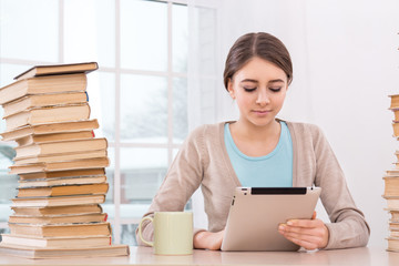 Fototapeta premium Concept for teenagers in library