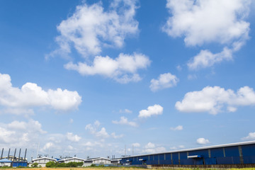 blue sky with clouds