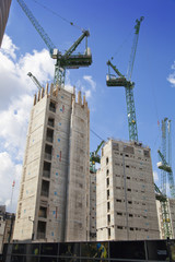 LONDON, UK - JULY 03, 2014: Big building site
