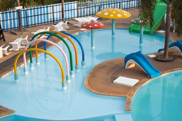 public swimming pool and water park