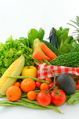 新鮮な野菜と果物