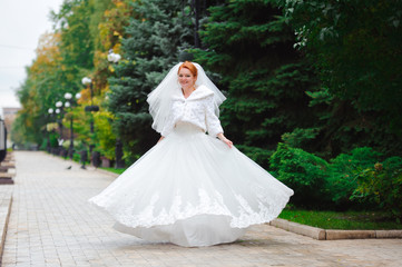 bride outdoors