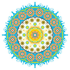 Round vector ornament.