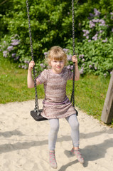 girl in swing