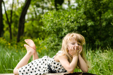 Obraz premium beautiful blond girl