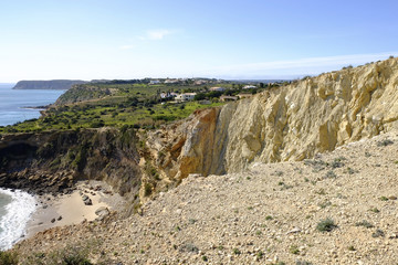 Felsk&uuml;ste am Atlantik zwischen Burgau und Luz, Algarve, Portuga