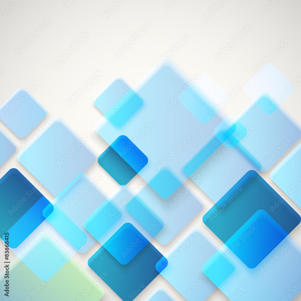Aufkleber Abstract vector background of different color squares. Design co