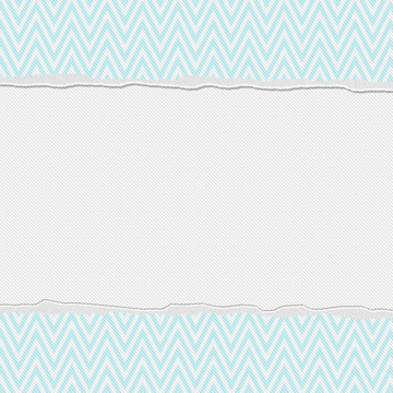 Teal and White Torn Chevron Frame Background