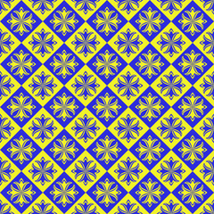 seamless pattern yellow and blue